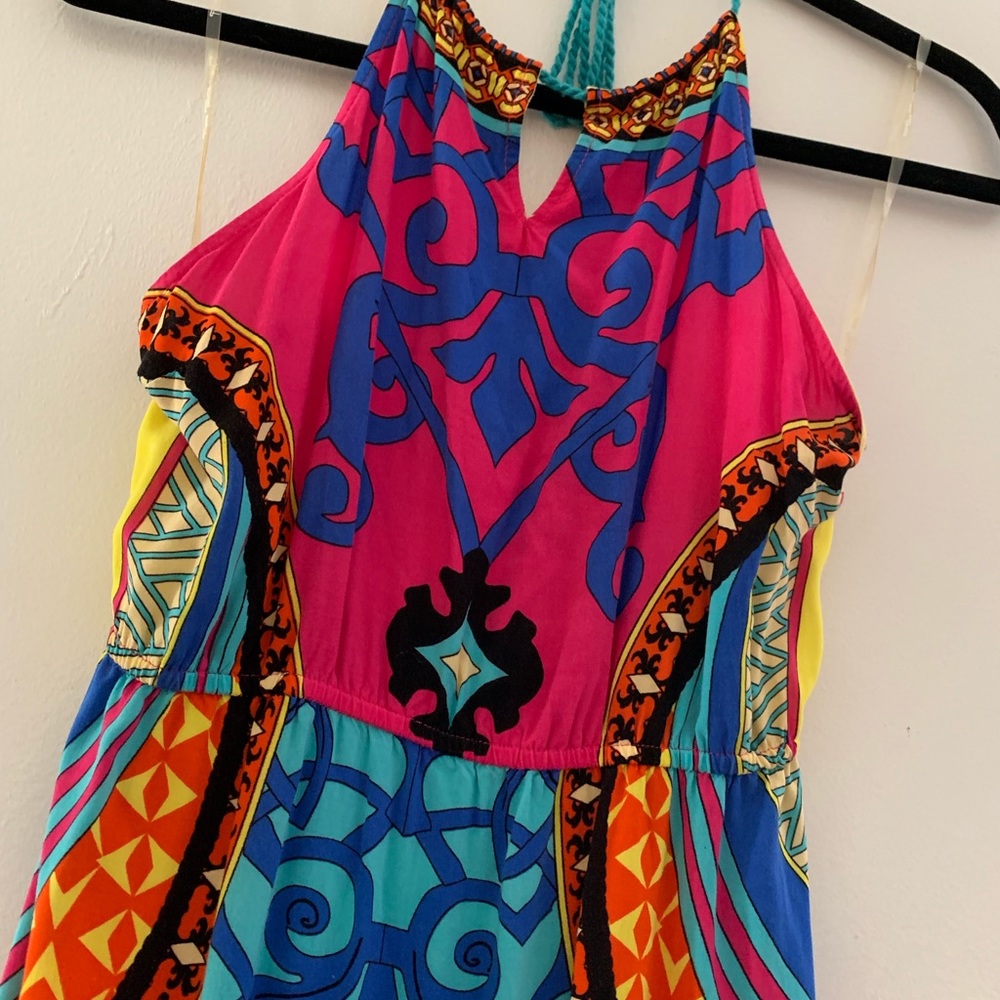 Flying Tomato Tropical Pattern Maxi Dress